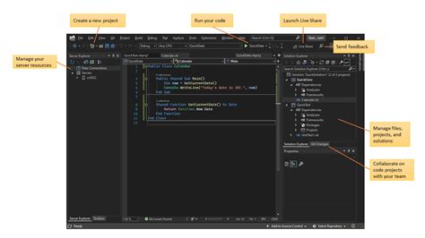 Visual Basic development with Visual Studio .